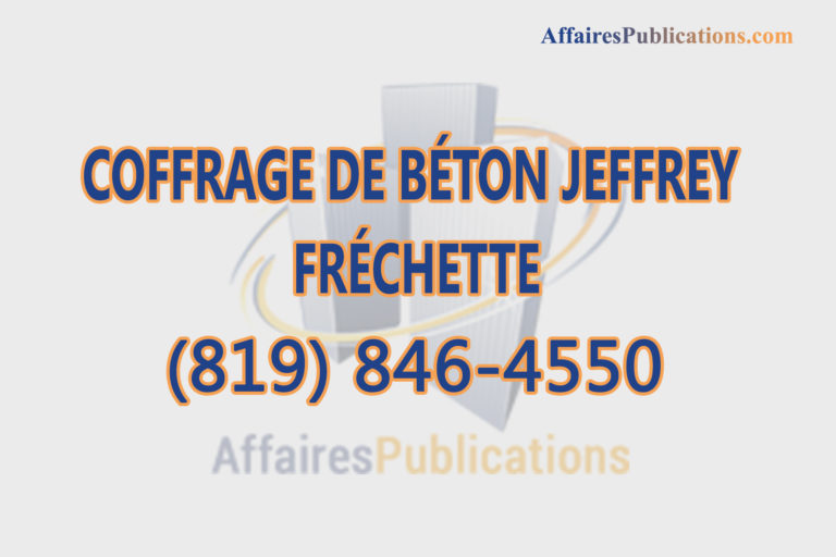 COFFRAGE DE BÉTON JEFFREY FRÉCHETTE