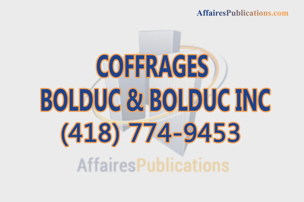 COFFRAGES BOLDUC & BOLDUC INC