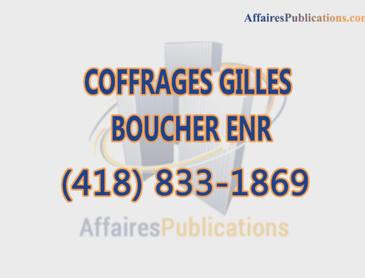 COFFRAGES GILLES BOUCHER ENR