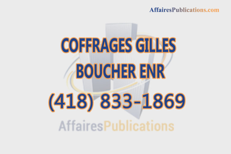 COFFRAGES GILLES BOUCHER ENR