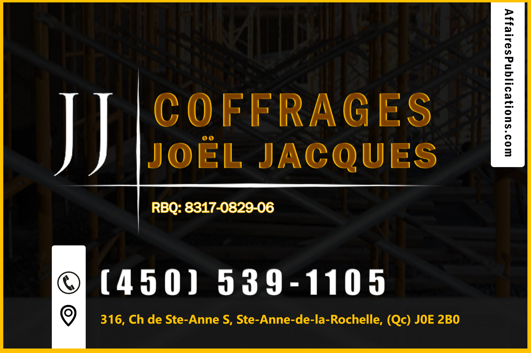 COFFRAGES JOËL JACQUES INC