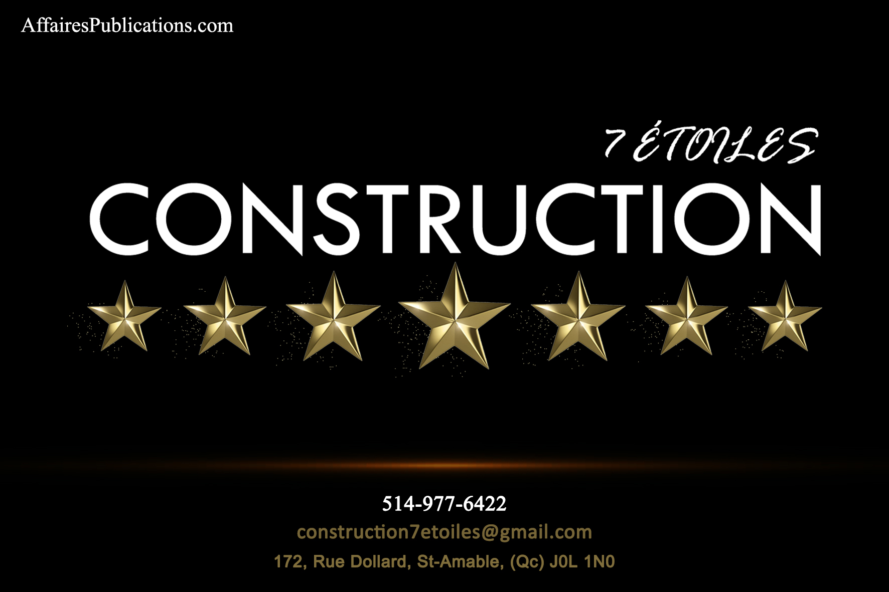 CONSTRUCTION 7 ÉTOILES