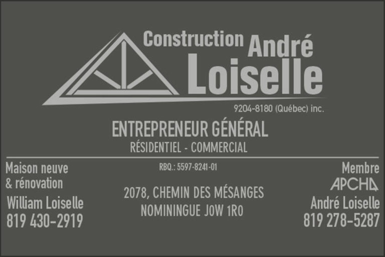 CONSTRUCTION ANDRÉ LOISELLE