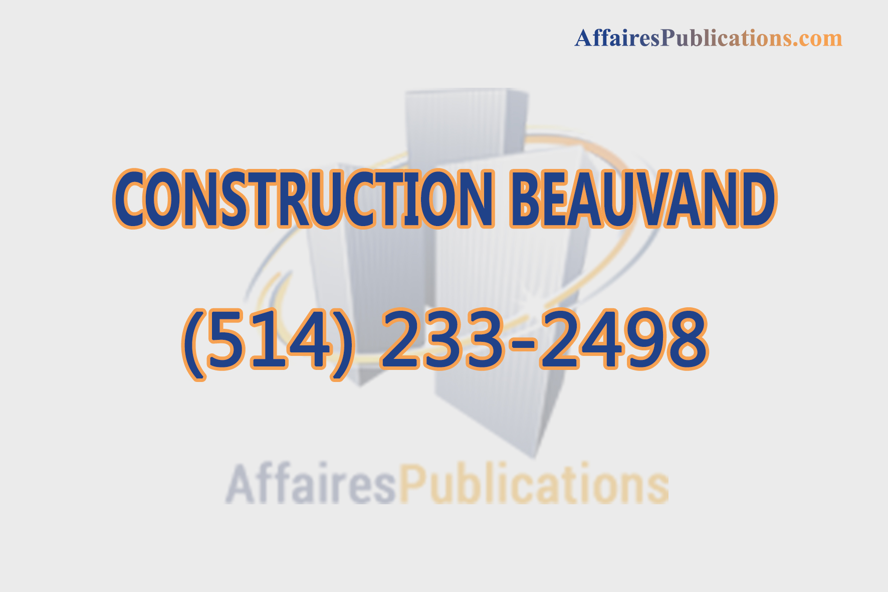 CONSTRUCTION BEAUVAND