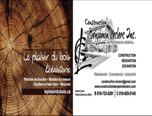 CONSTRUCTION BENJAMIN LECLERC
