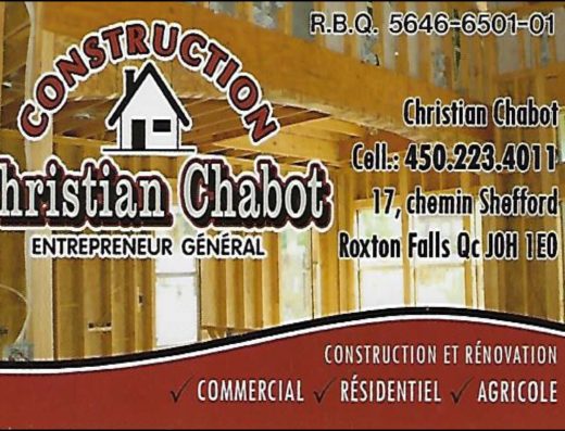 CONSTRUCTION CHRISTIAN CHABOT