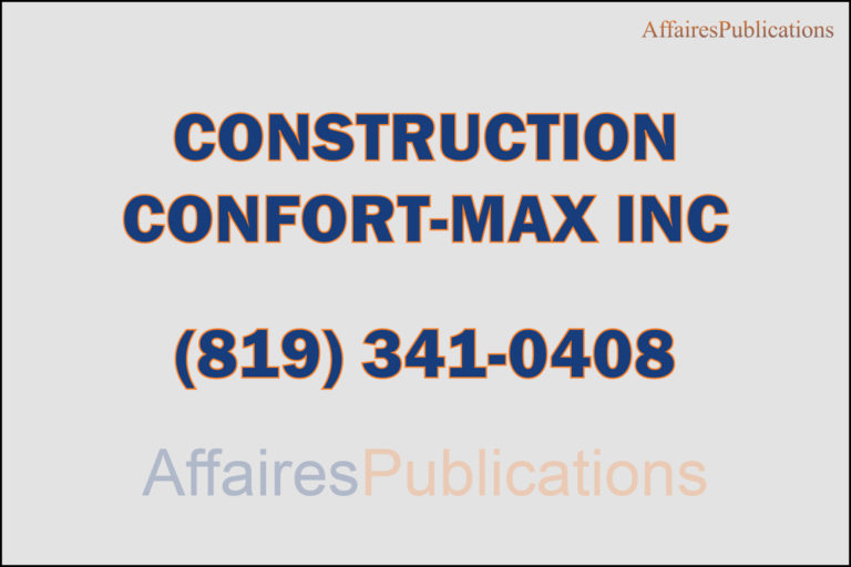 CONSTRUCTION CONFORT-MAX INC