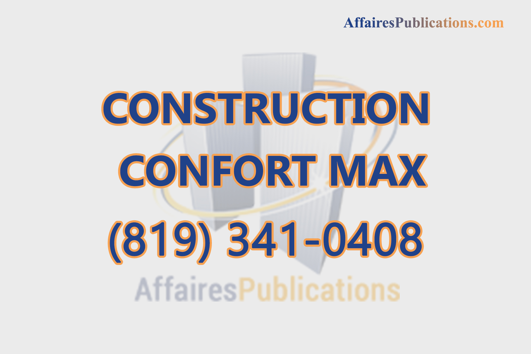 CONSTRUCTION CONFORT MAX