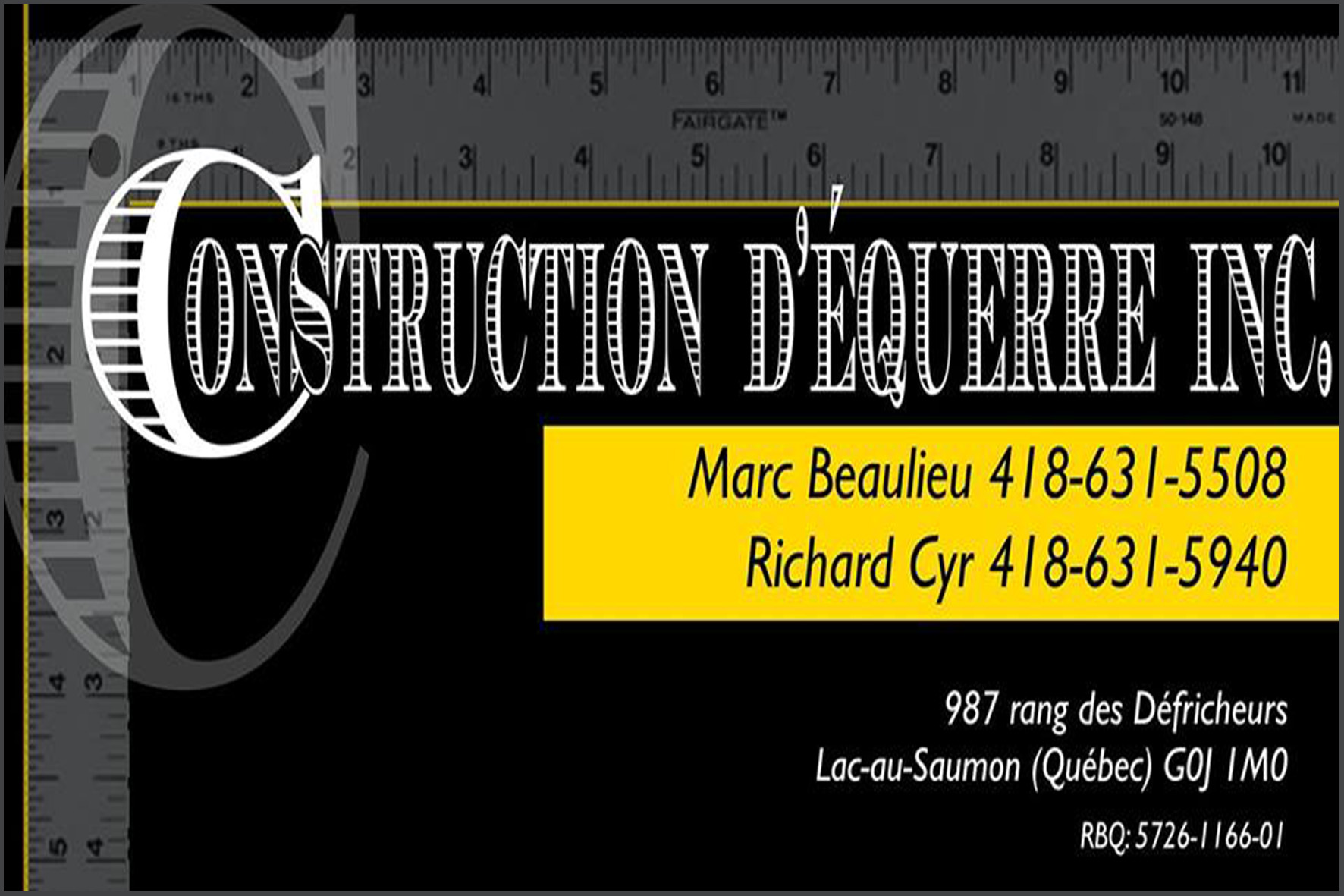 CONSTRUCTION D&rsquo;ÉQUERRE INC