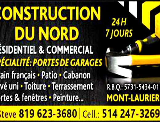 CONSTRUCTION DU NORD MONT-LAURIER