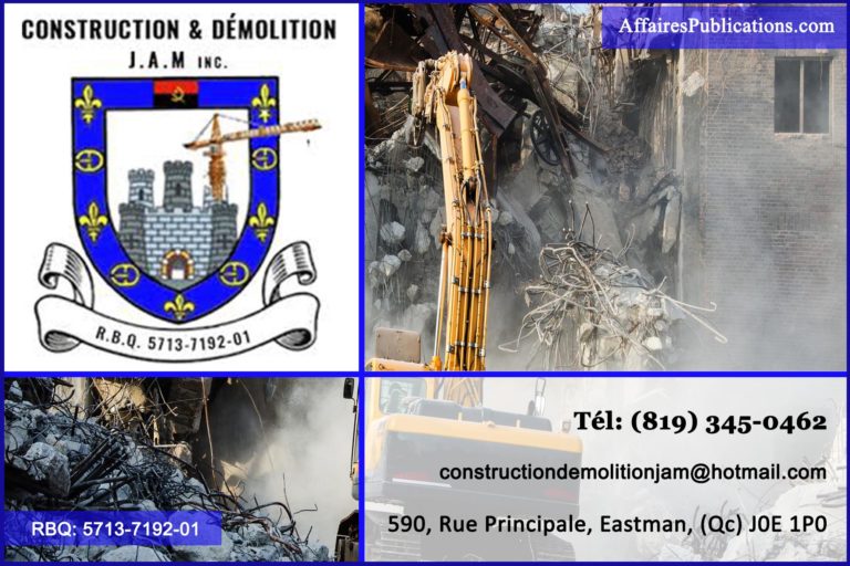 CONSTRUCTION ET DÉMOLITION JAM INC