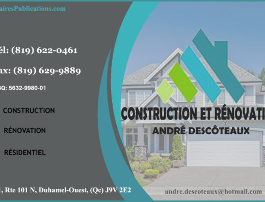 CONSTRUCTION ET RÉNOVATION ANDRÉ DESCÔTEAUX