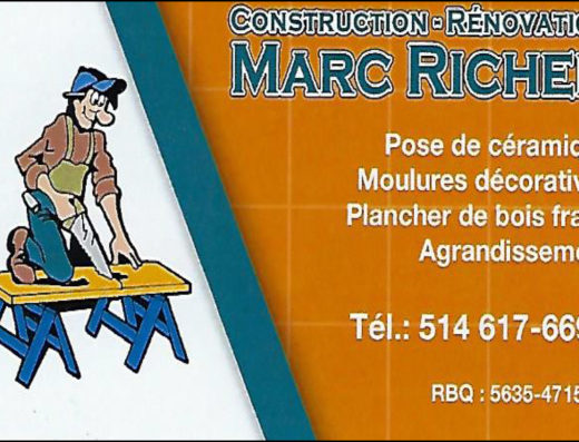 CONSTRUCTION ET RÉNOVATION MARC RICHER INC