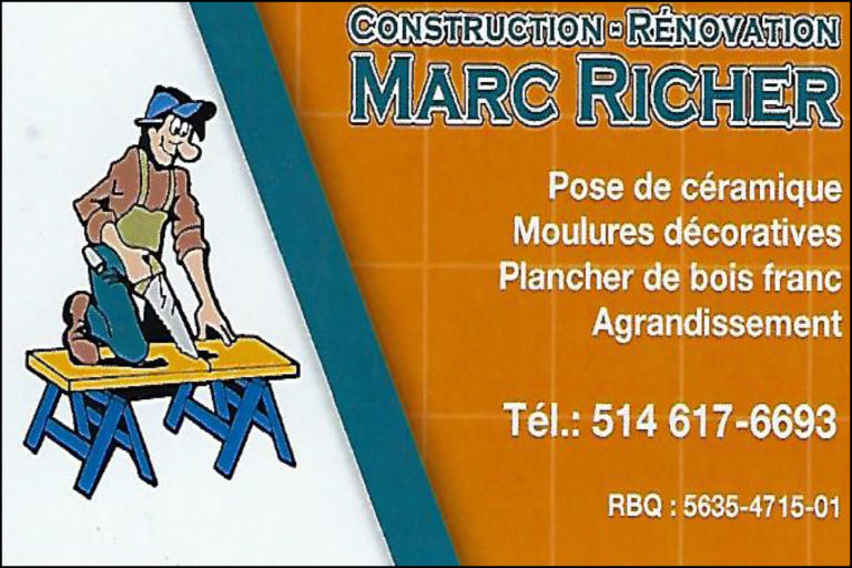 CONSTRUCTION ET RÉNOVATION MARC RICHER INC