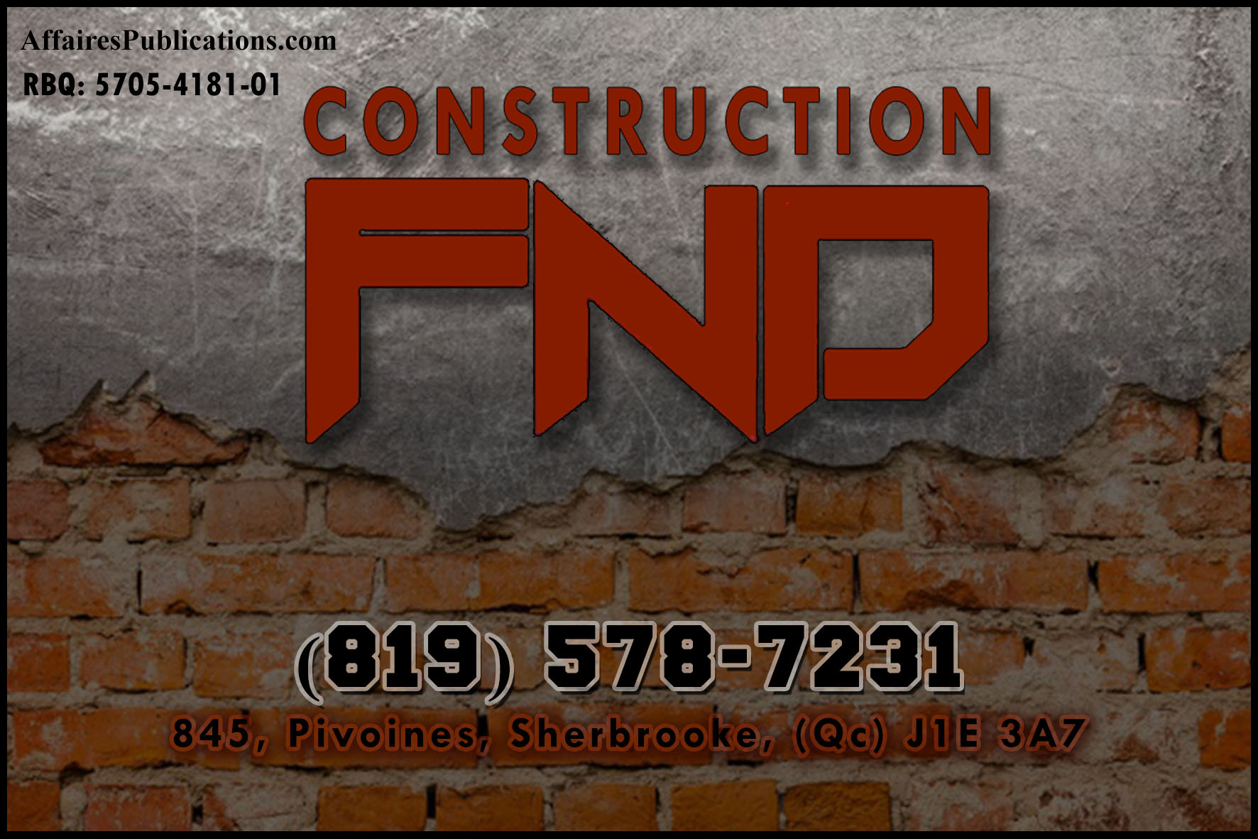 CONSTRUCTION FND INC