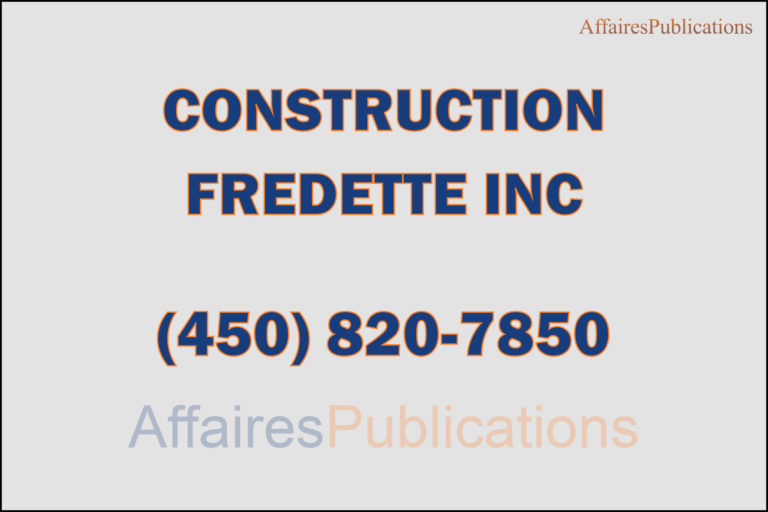 CONSTRUCTION FREDETTE INC