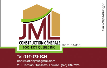 CONSTRUCTION GENERALE JML INC