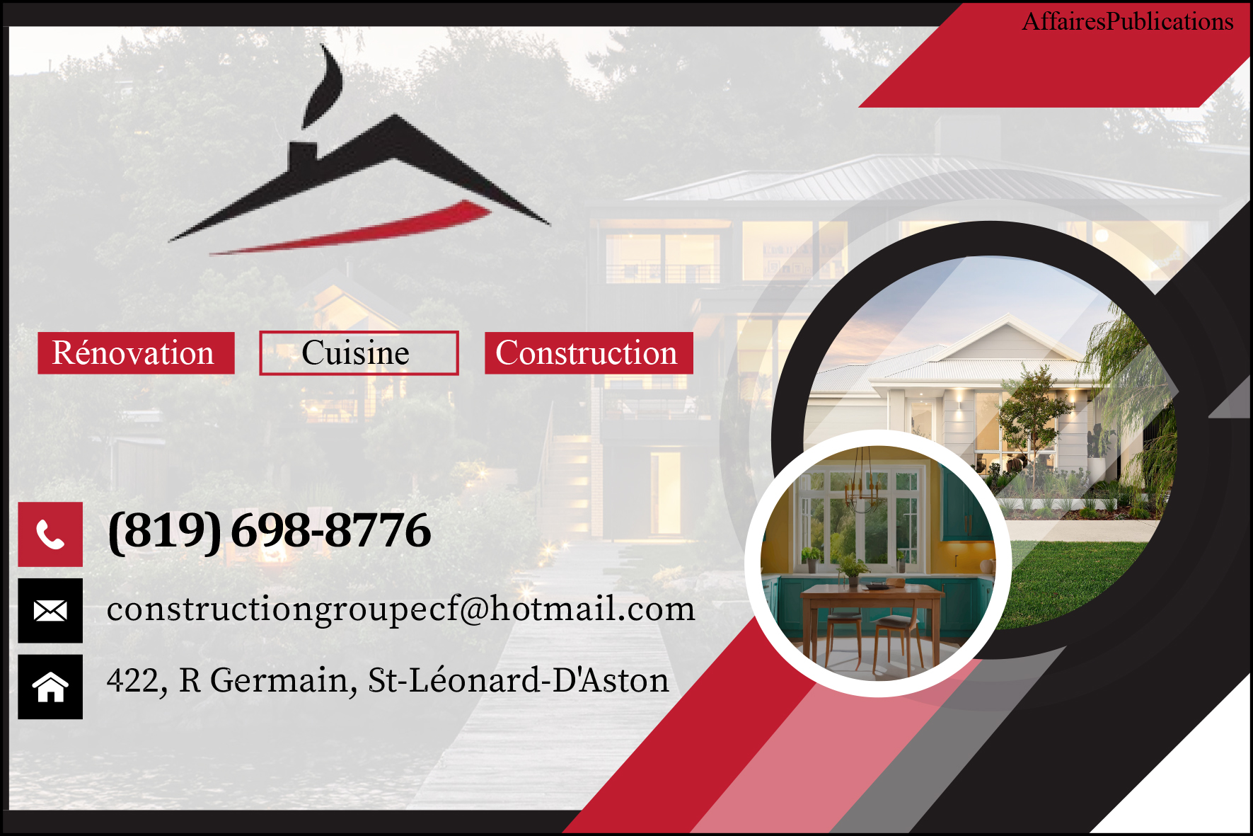 CONSTRUCTION GROUPE COMEAU-FOREST INC