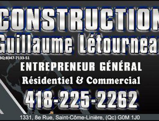 CONSTRUCTION GUILLAUME LÉTOURNEAU