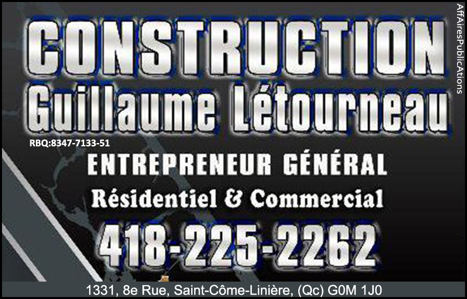 CONSTRUCTION GUILLAUME LÉTOURNEAU