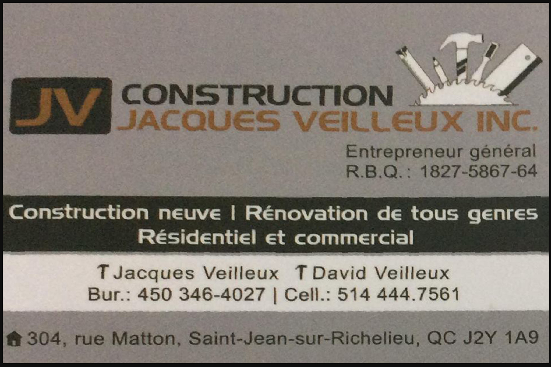 CONSTRUCTION JACQUES VEILLEUX