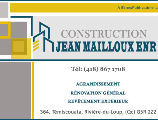 CONSTRUCTION JEAN MAILLOUX ENR