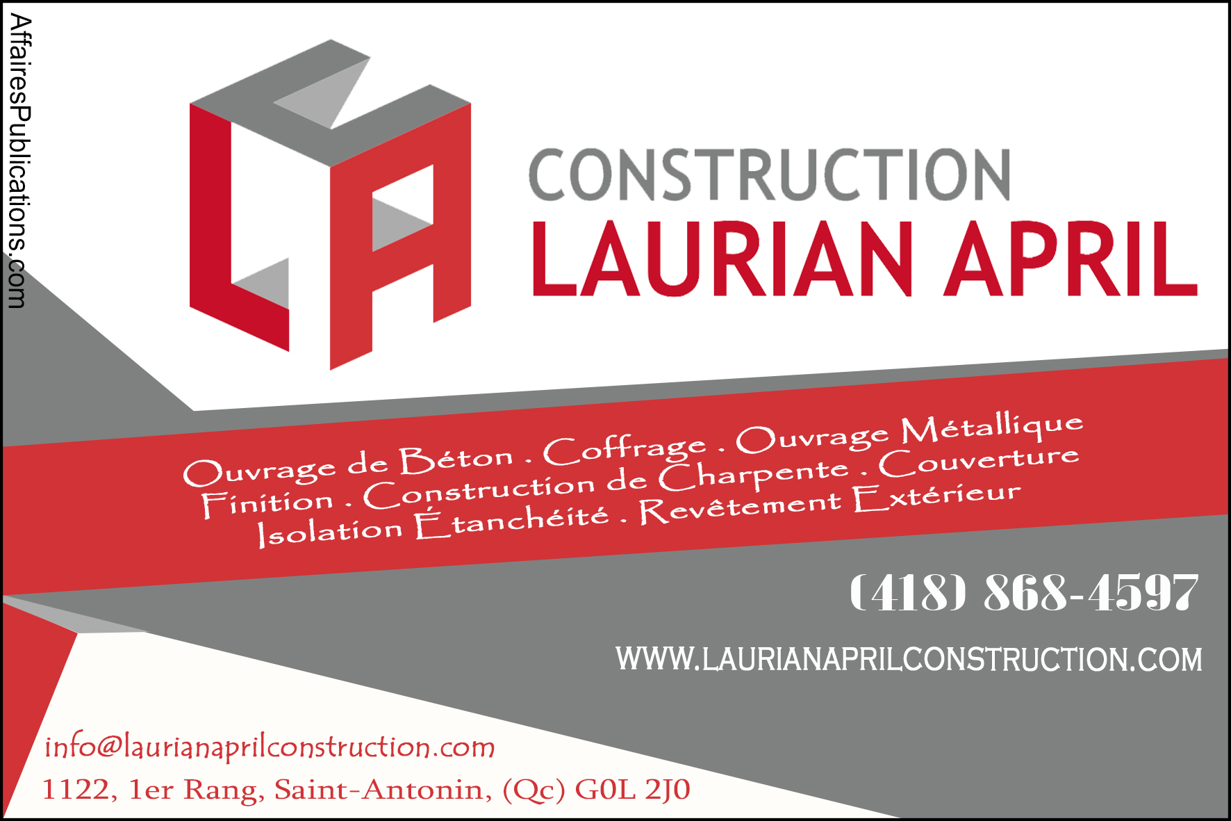 CONSTRUCTION LAURIAN APRIL INC