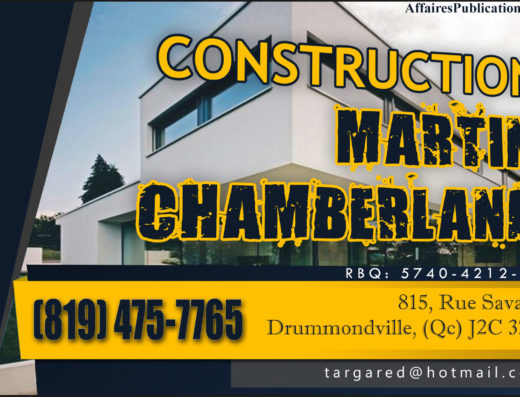 CONSTRUCTION MARTIN CHAMBERLAND
