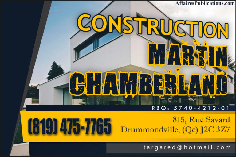 CONSTRUCTION MARTIN CHAMBERLAND