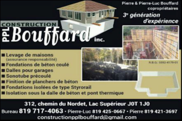 CONSTRUCTION P.P.L BOUFFARD INC