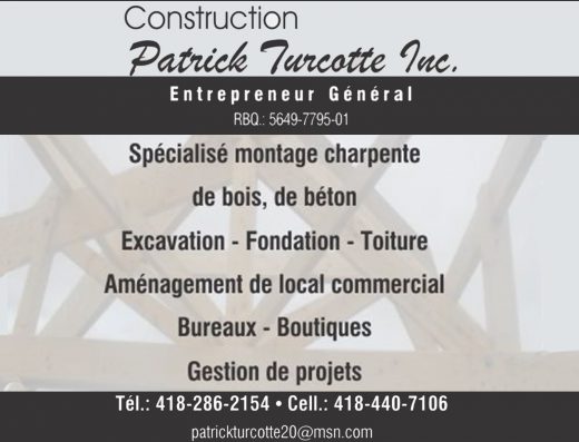 CONSTRUCTION PATRICK TURCOTTE