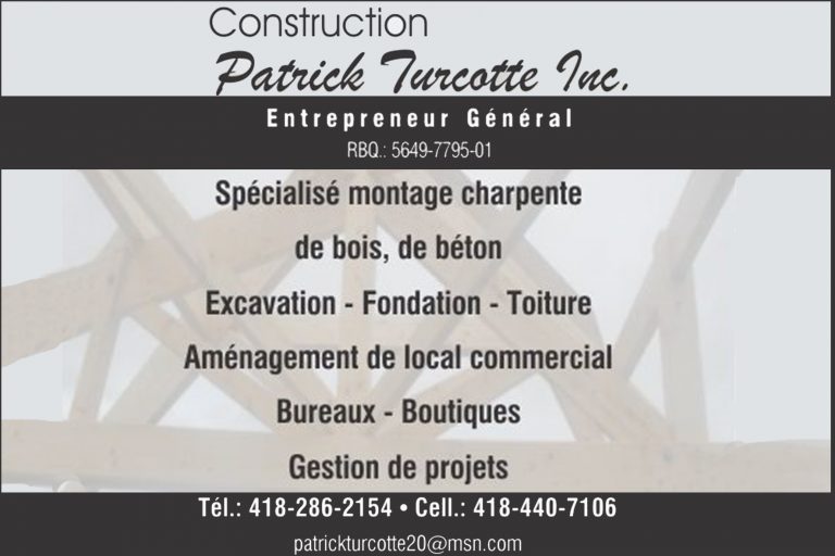 CONSTRUCTION PATRICK TURCOTTE