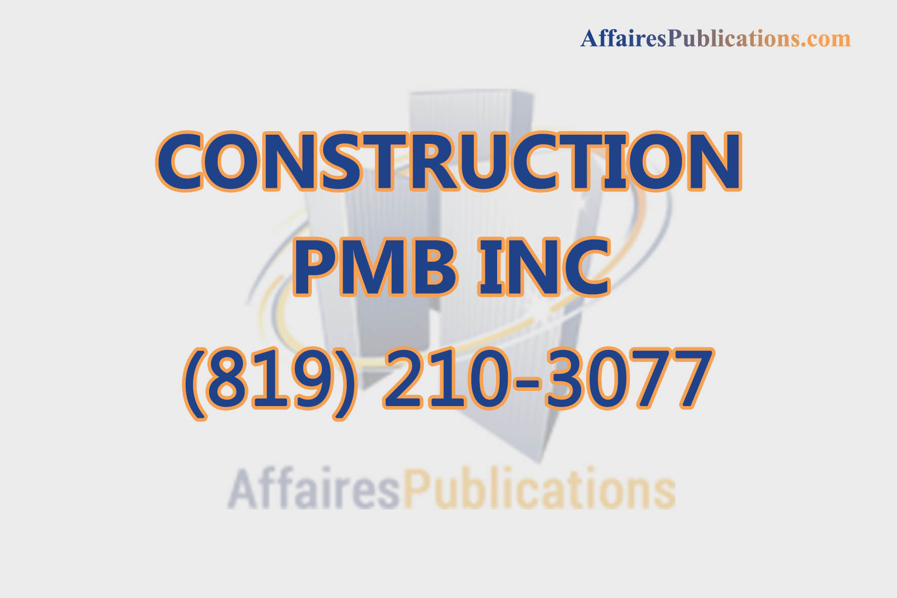 CONSTRUCTION PMB INC