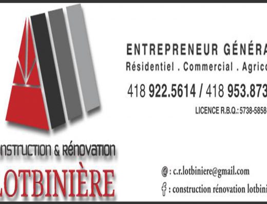 CONSTRUCTION RÉNOVATION LOTBINIÈRE