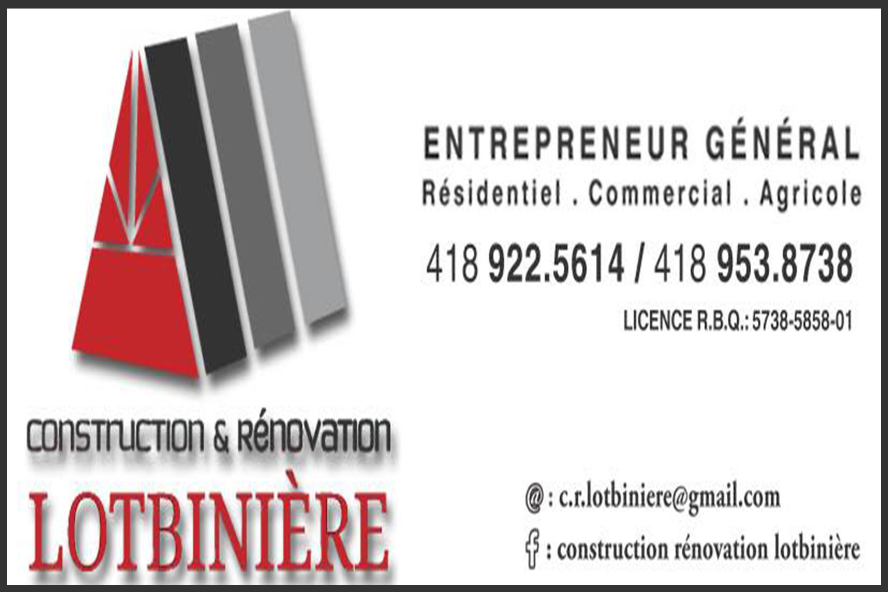 CONSTRUCTION RÉNOVATION LOTBINIÈRE