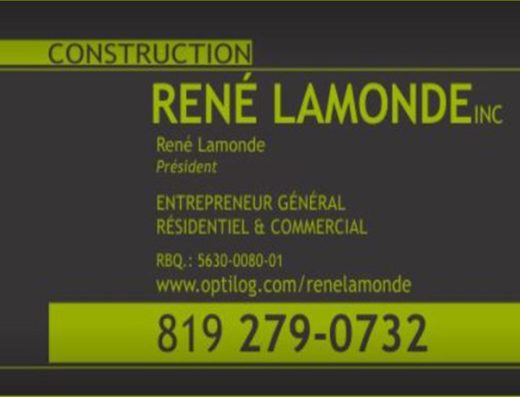 CONSTRUCTION RENÉ LAMONDE