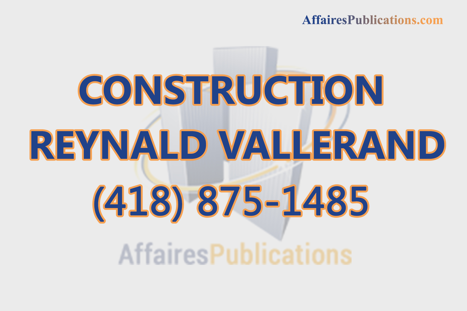 CONSTRUCTION REYNALD VALLERAND