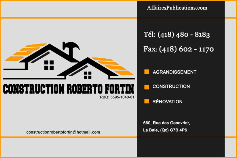 CONSTRUCTION ROBERTO FORTIN
