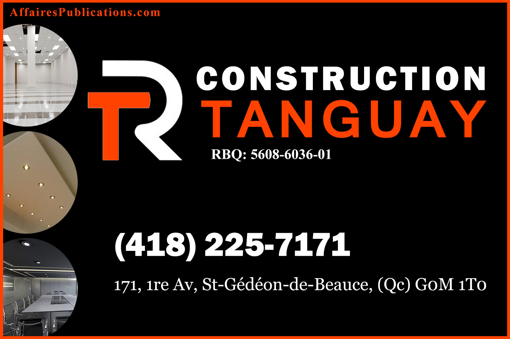 CONSTRUCTION RT TANGUAY INC