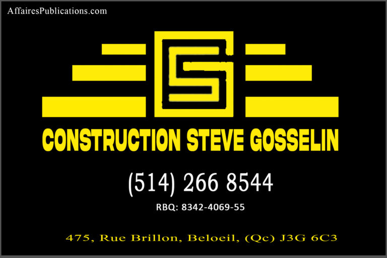 CONSTRUCTION STEVE GOSSELIN