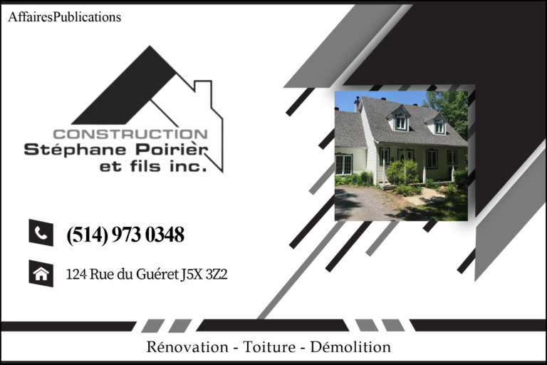 CONSTRUCTION STÉPHANE POIRIER ET FILS INC