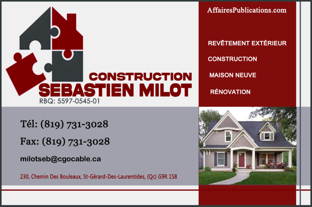 CONSTRUCTION SÉBASTIEN MILOT