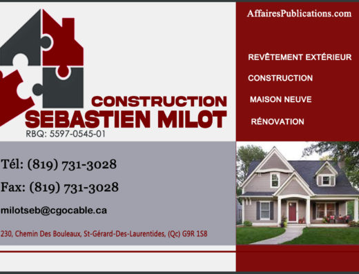 CONSTRUCTION SÉBASTIEN MILOT
