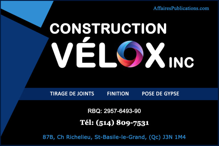 CONSTRUCTION VÉLOX INC