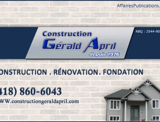 CONSTRUCTIONS GÉRALD APRIL INC