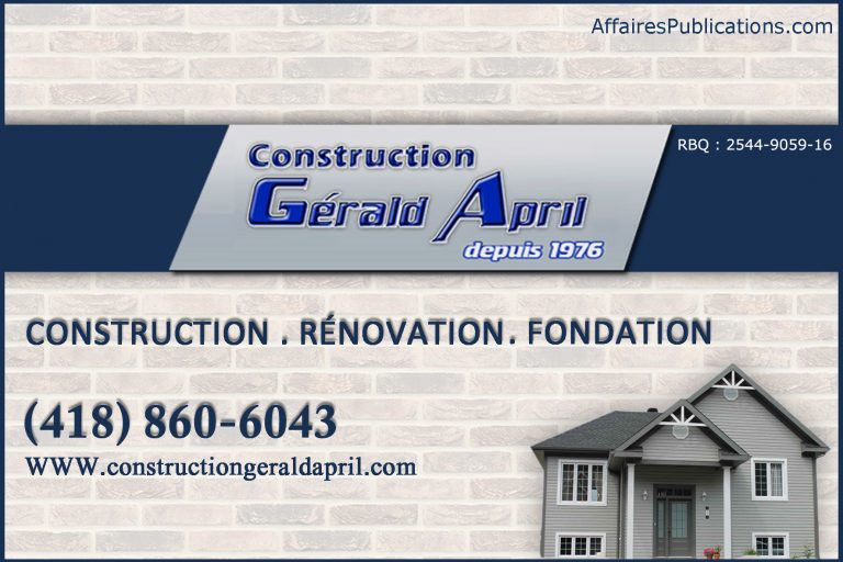 CONSTRUCTIONS GÉRALD APRIL INC
