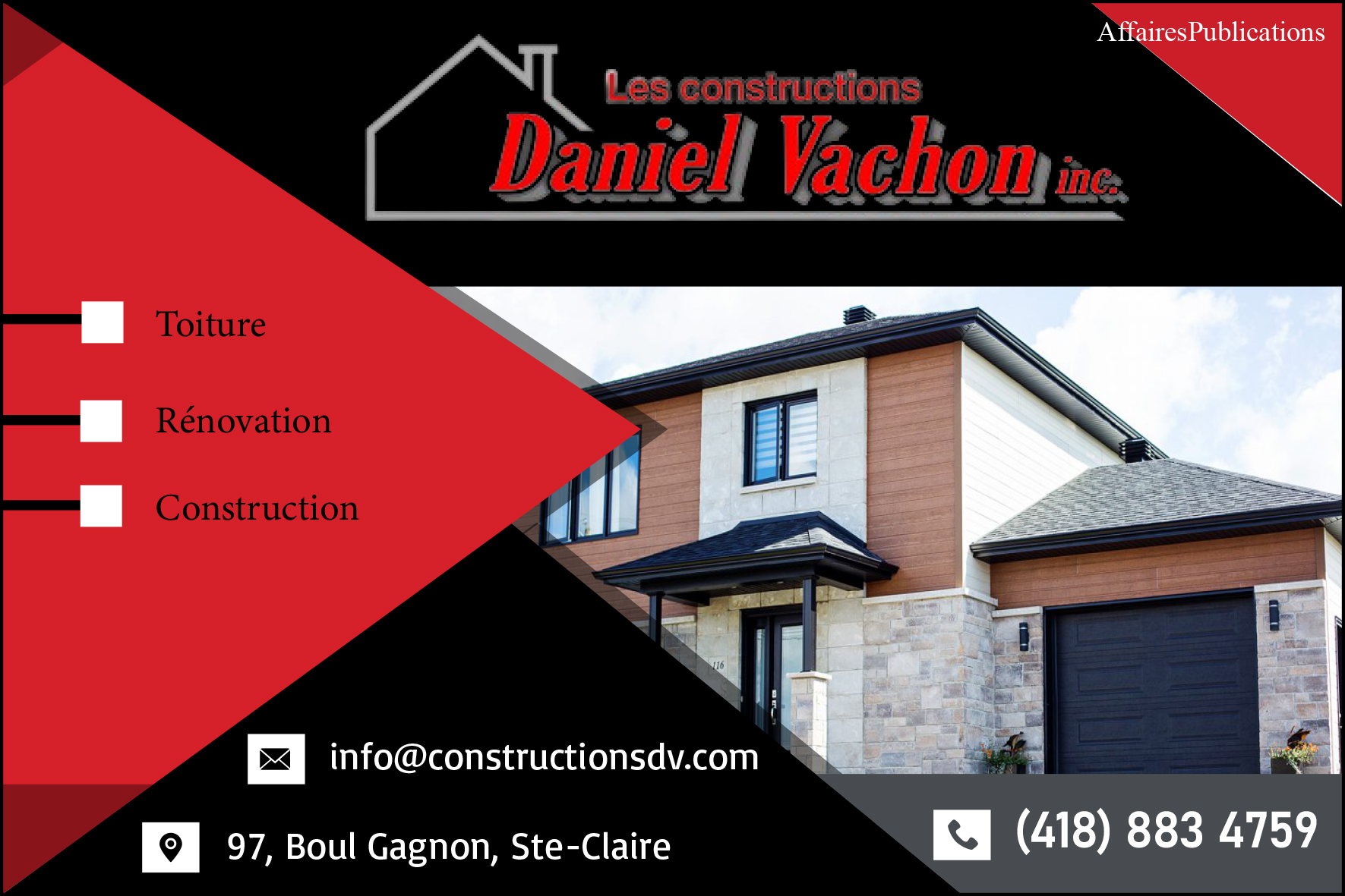 CONSTRUCTIONS DANIEL VACHON