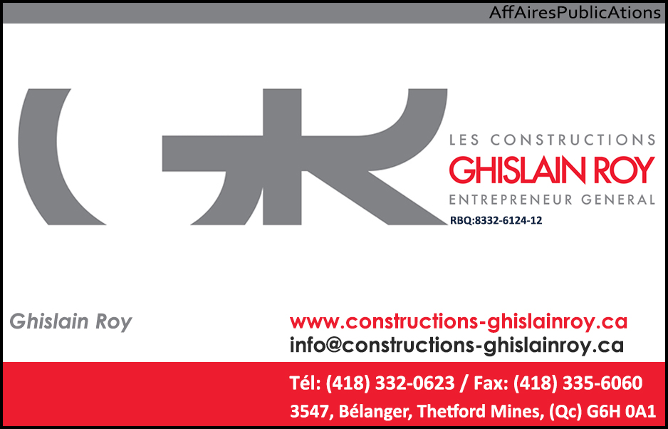 CONSTRUCTIONS GHISLAIN ROY INC