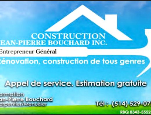 CONSTRUCTION JEAN-PIERRE BOUCHARD INC