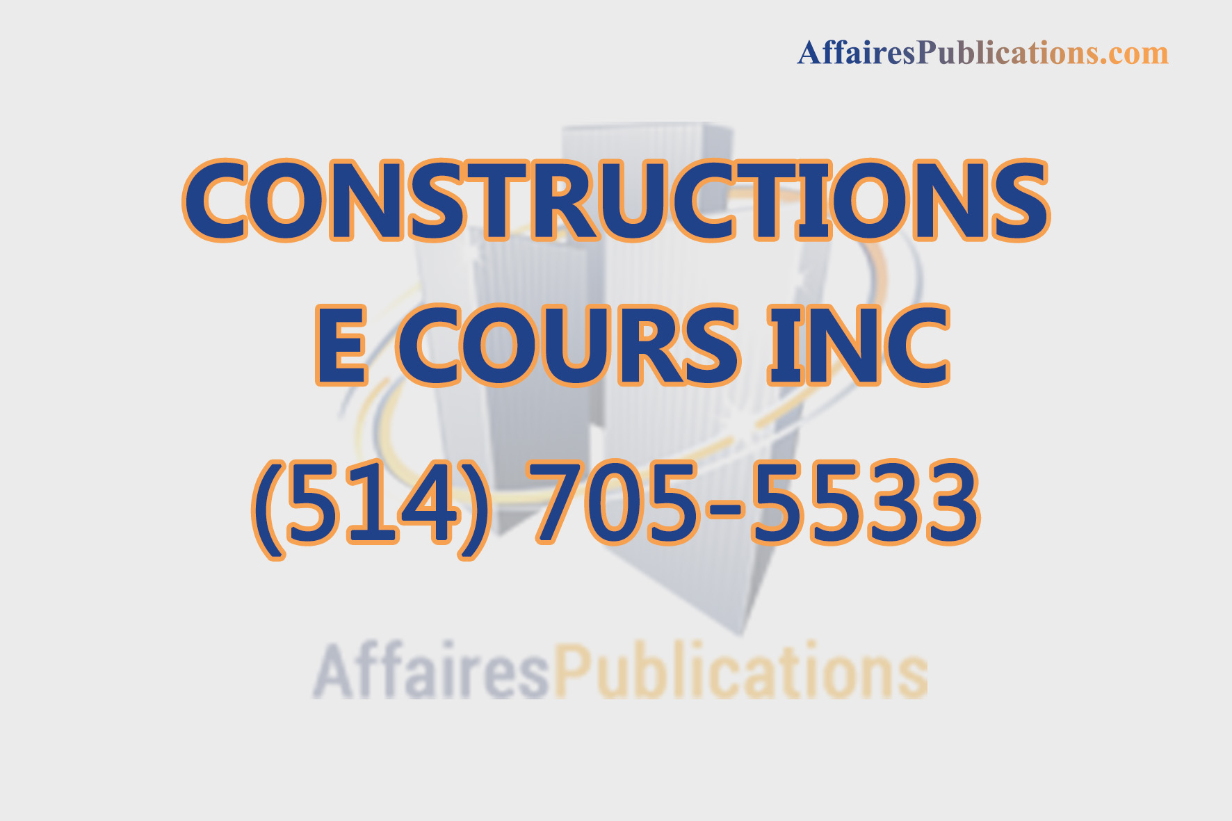 CONSTRUCTIONS LE COURS INC